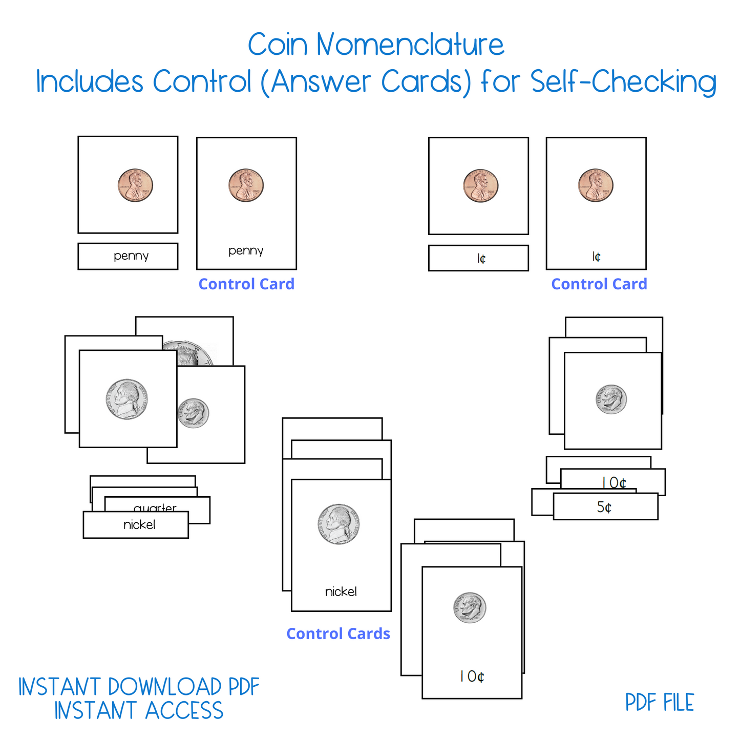 Coin Nomenclature Cards (2 sets)