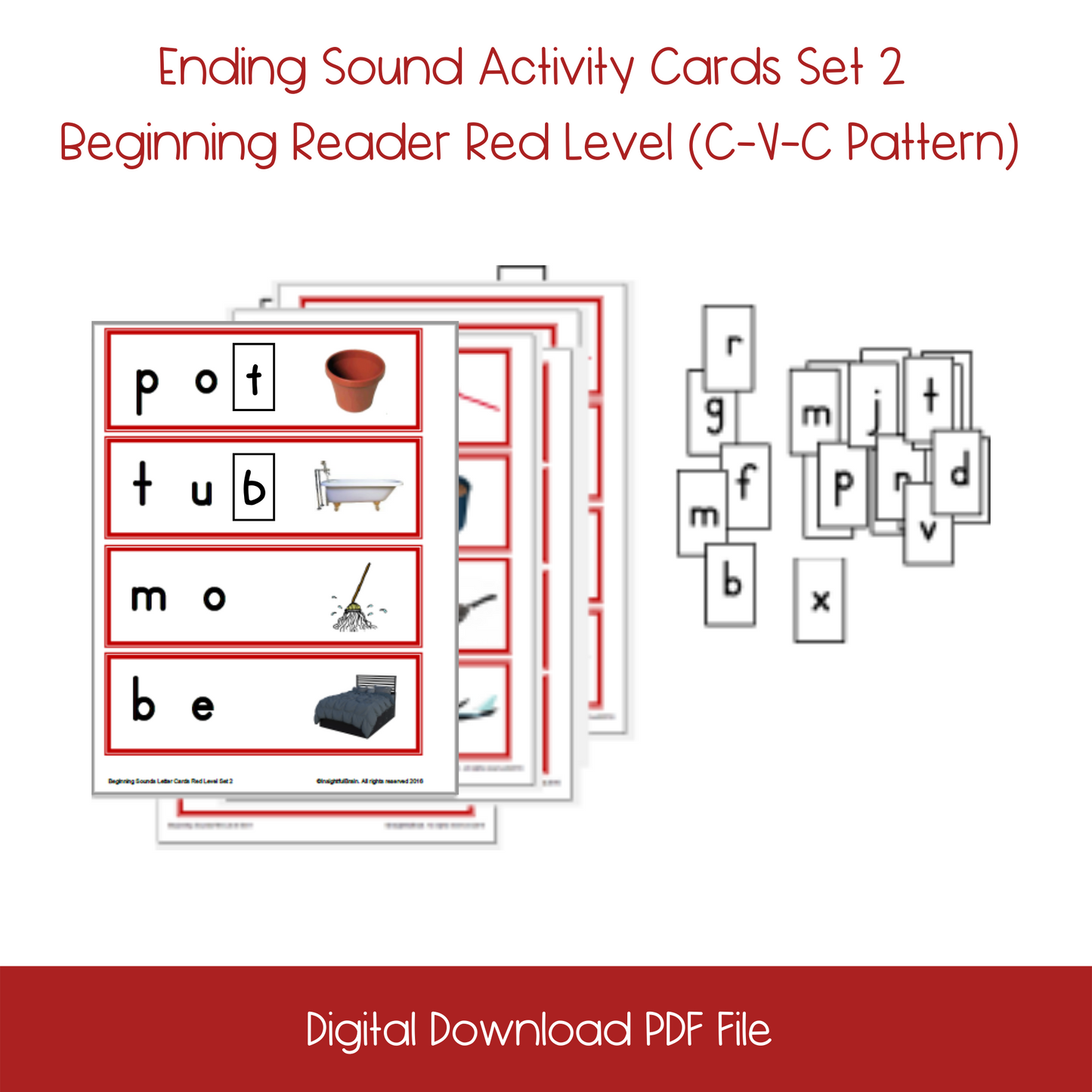 Printable Ending Sound Activity Cards Set1, montessori Printable Ending Sound Activity Cards Set1, homeschool Printable Ending Sound Activity Cards Set1, printable ESL Ending Sound Activity Cards Set1, printable ELL Ending Sound Activity Cards Set1, printable kindergarten Ending sound actcivity, English language learners