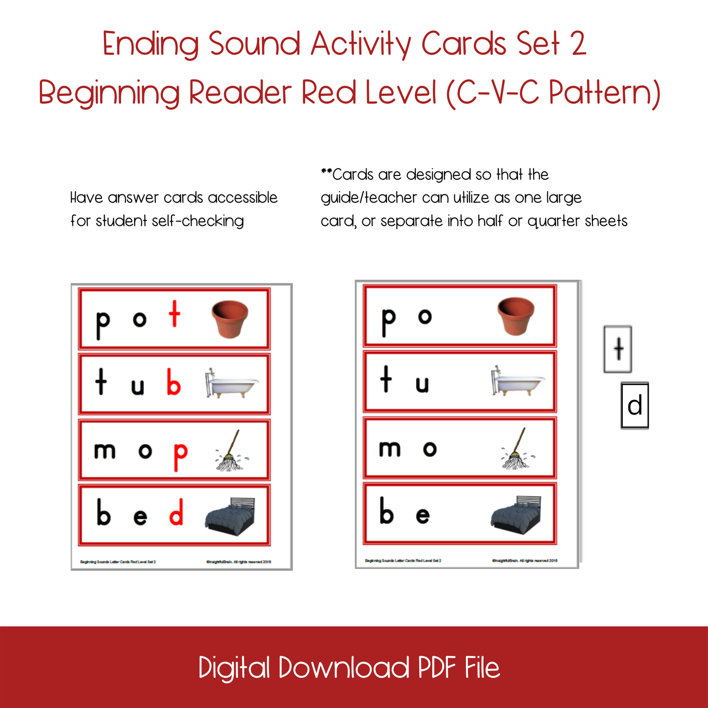 Printable Ending Sound Activity Cards Set1, montessori Printable Ending Sound Activity Cards Set1, homeschool Printable Ending Sound Activity Cards Set1, printable ESL Ending Sound Activity Cards Set1, printable ELL Ending Sound Activity Cards Set1, printable kindergarten Ending sound actcivity, English language learners