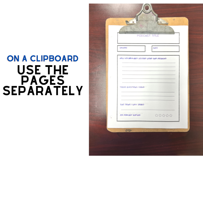 GREEN: My Podcast Journal  (PDF Digital Download File)