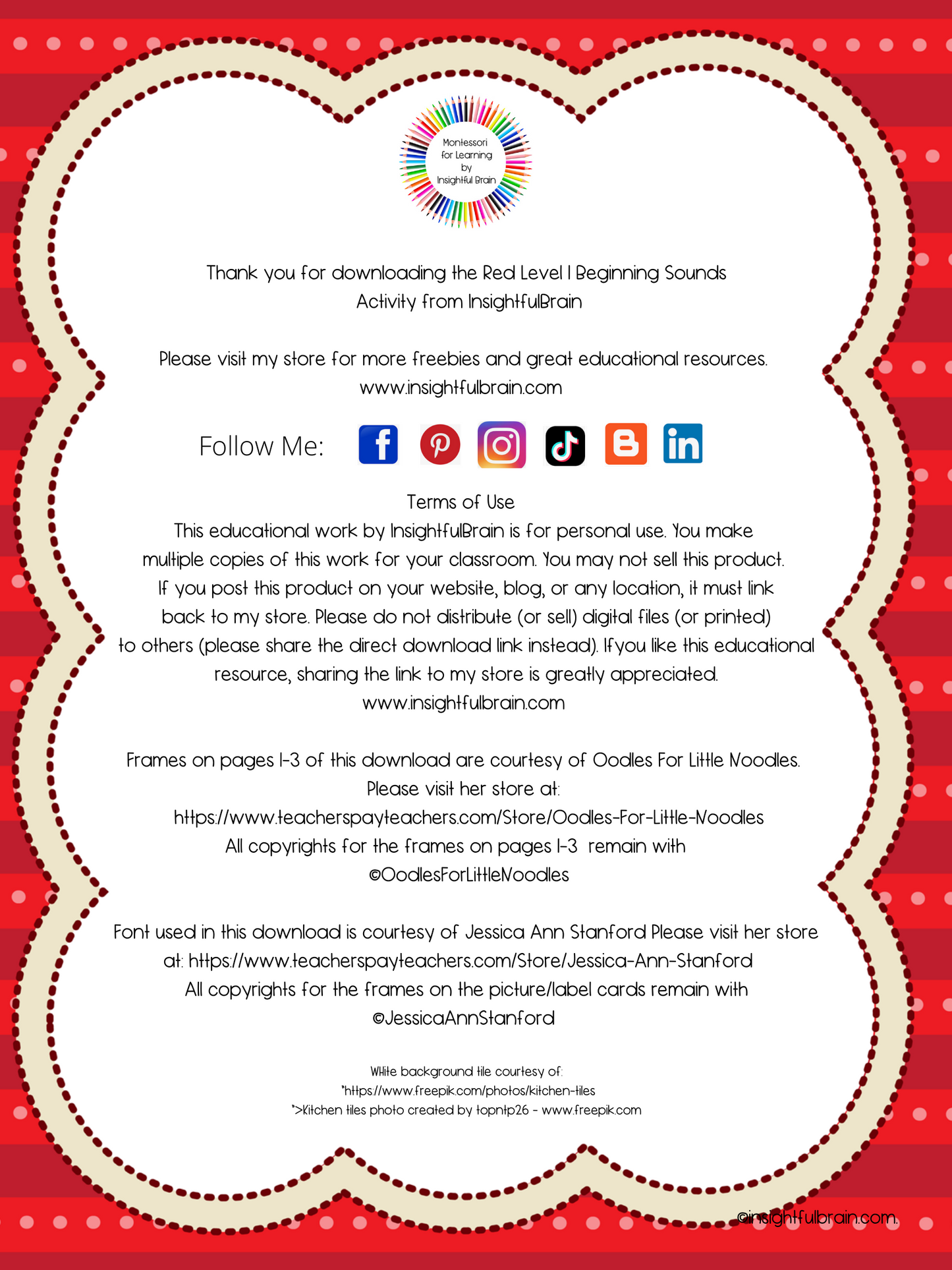 Red Level C-V-C Pattern Beginning Sound Activity Card Set 1