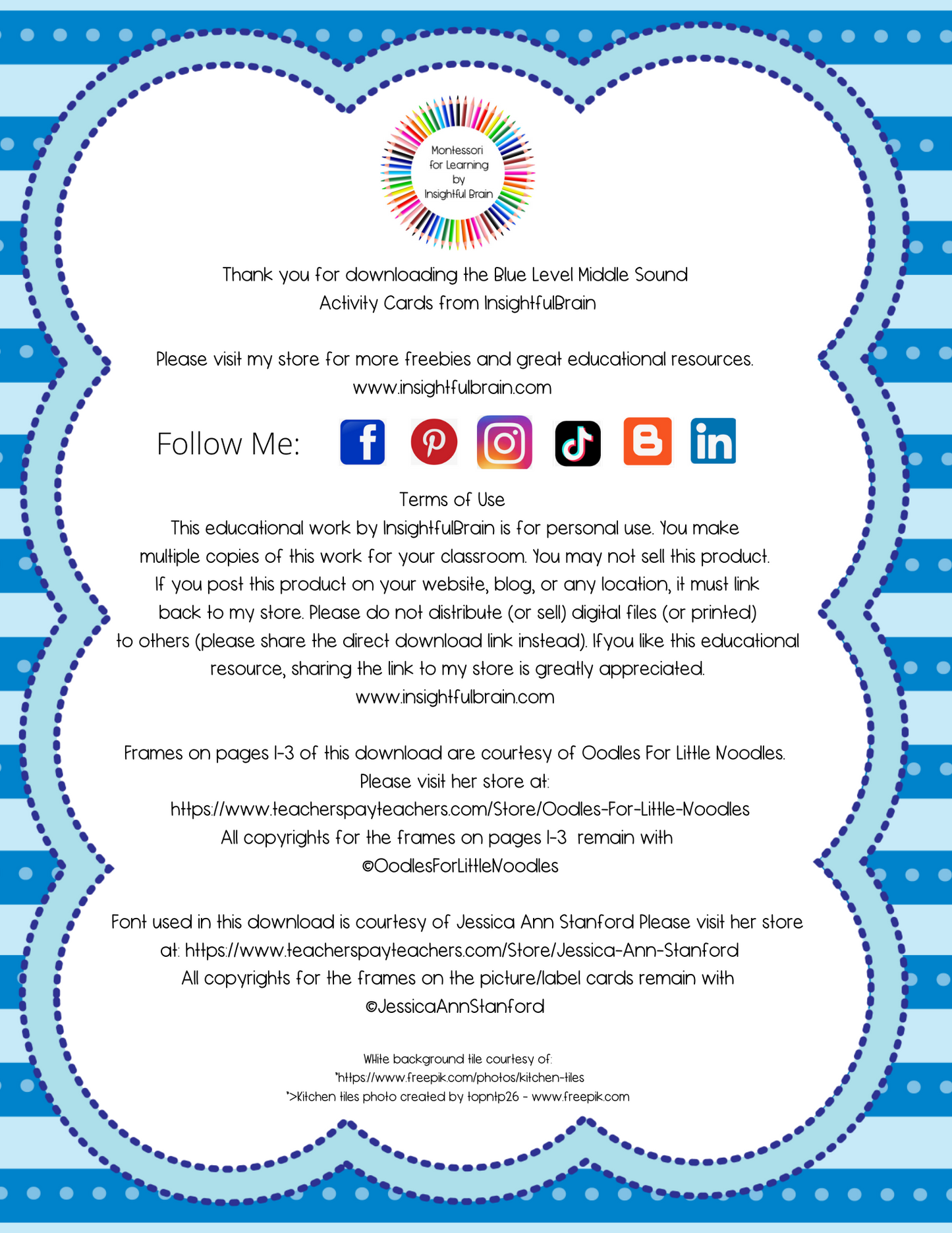 Blue Level Phonetic Middle Sound Activity Cards (4 to 6 letter Phonetic Words)