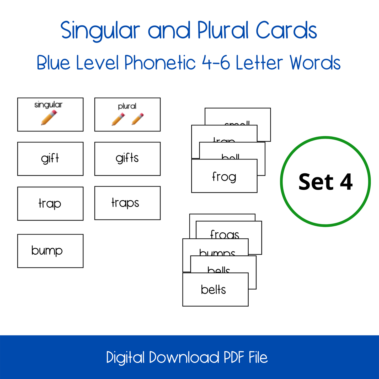 Printable Singular and Plural Activity, printable Montessori Printable Singular and Plural Activity, printable Phonetic Singular and Plural  game activity, Printable homeschool Phonetic Singular and Plural Activity, Printable montessoriPhonetic Reading Sounds Activity, printable Phonetic reading activity, printable ESL activity