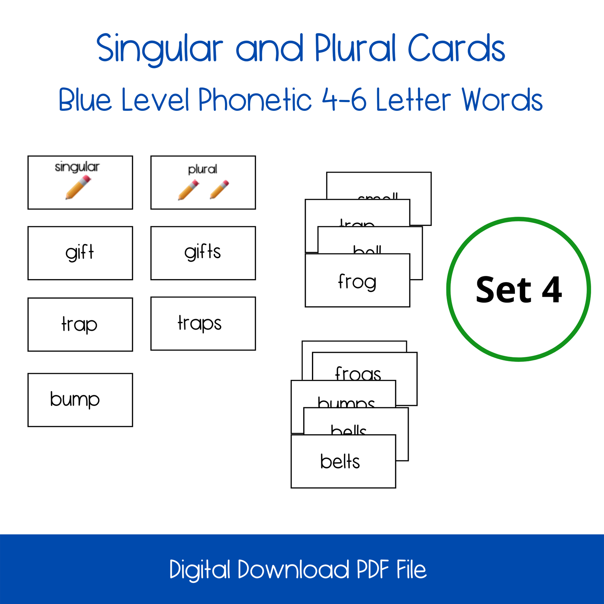 Printable Singular and Plural Activity, printable Montessori Printable Singular and Plural Activity, printable Phonetic Singular and Plural  game activity, Printable homeschool Phonetic Singular and Plural Activity, Printable montessoriPhonetic Reading Sounds Activity, printable Phonetic reading activity, printable ESL activity