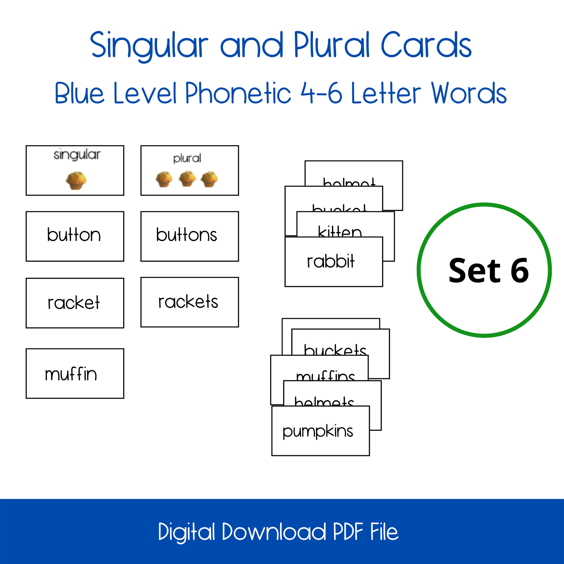Printable Singular and Plural Activity, printable Montessori Printable Singular and Plural Activity, printable Phonetic Singular and Plural  game activity, Printable homeschool Phonetic Singular and Plural Activity, Printable montessoriPhonetic Reading Sounds Activity, printable Phonetic reading activity, printable ESL activity