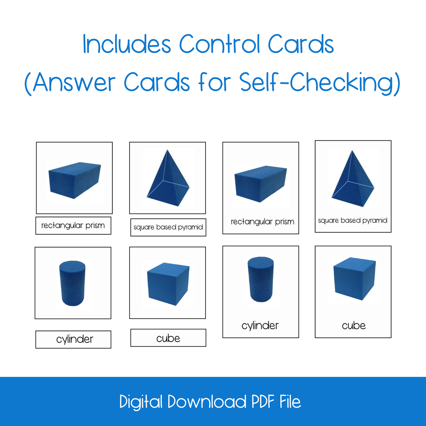 Geometric Solids Nomenclature Cards