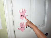 Hand-Shaped Sight Word Flash Cards Set 1 (Pre-Primer)