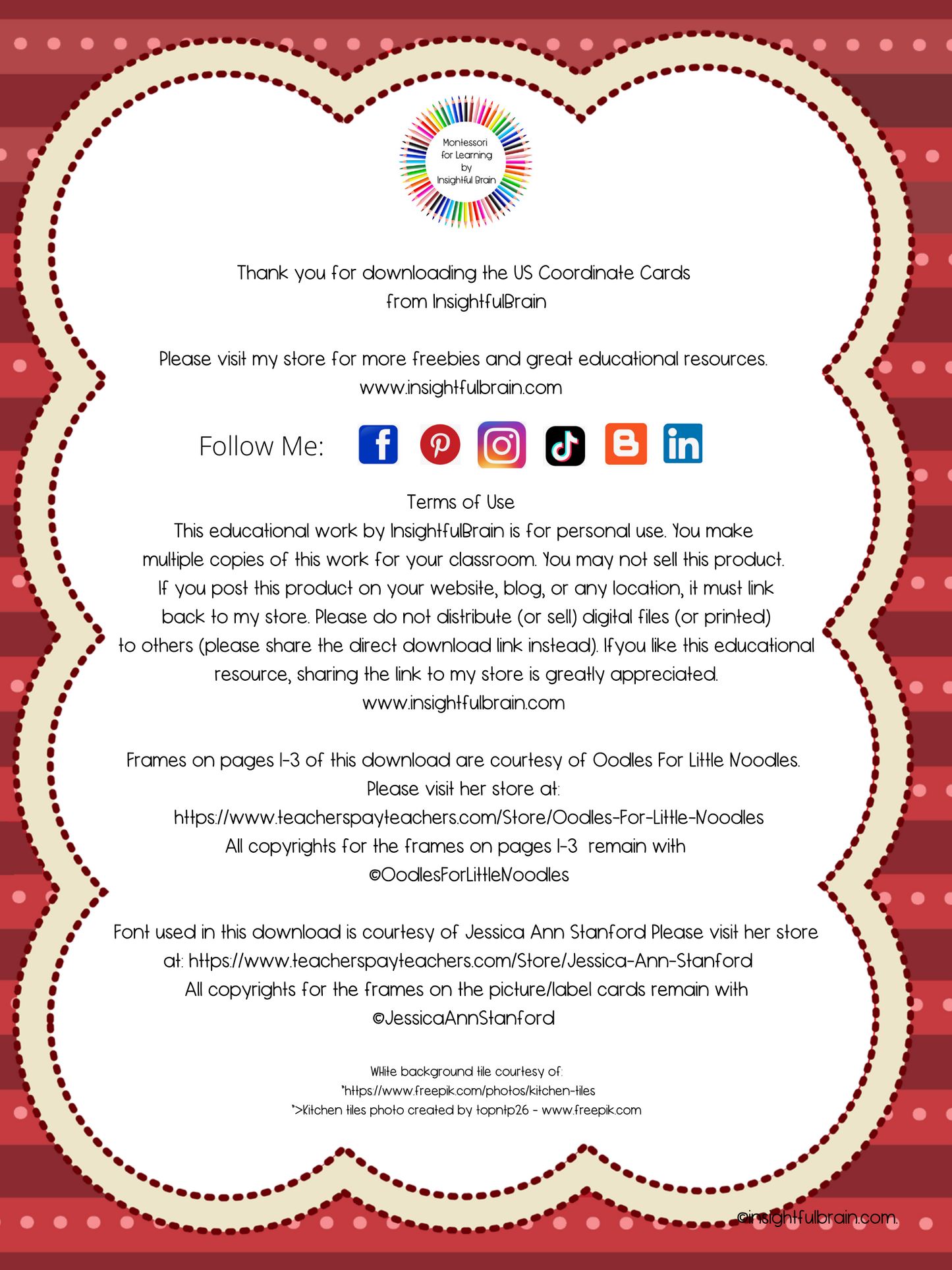 US Coordinate Commands Card Set