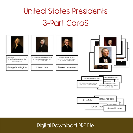 Montessori Printable Social Science Materials