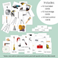 Tool Nomenclature Cards | Montessori  3-Part Cards | 43 Tools | Printable PDF Cards | Ages 3–6