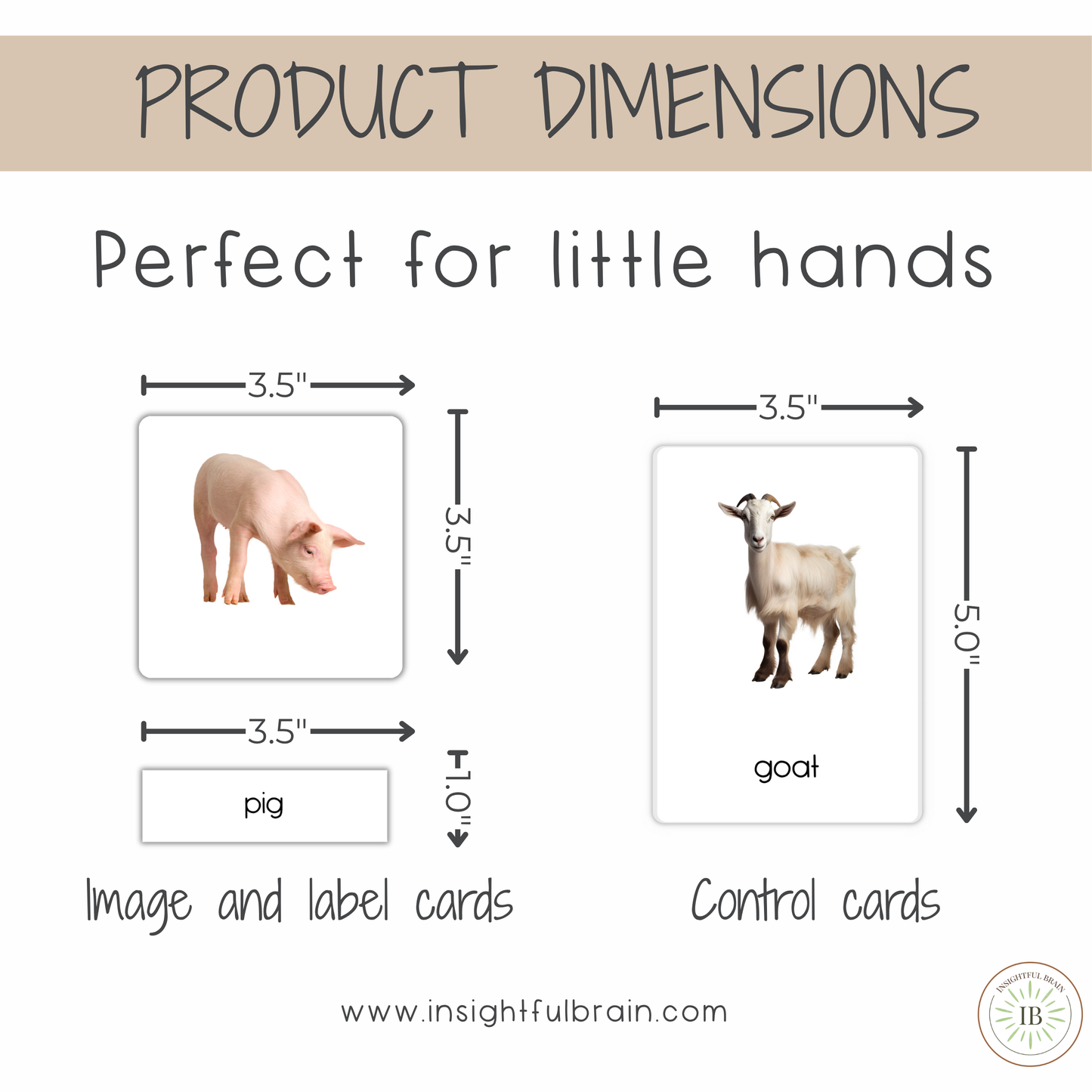 toddler farm animal vocabulary cards 