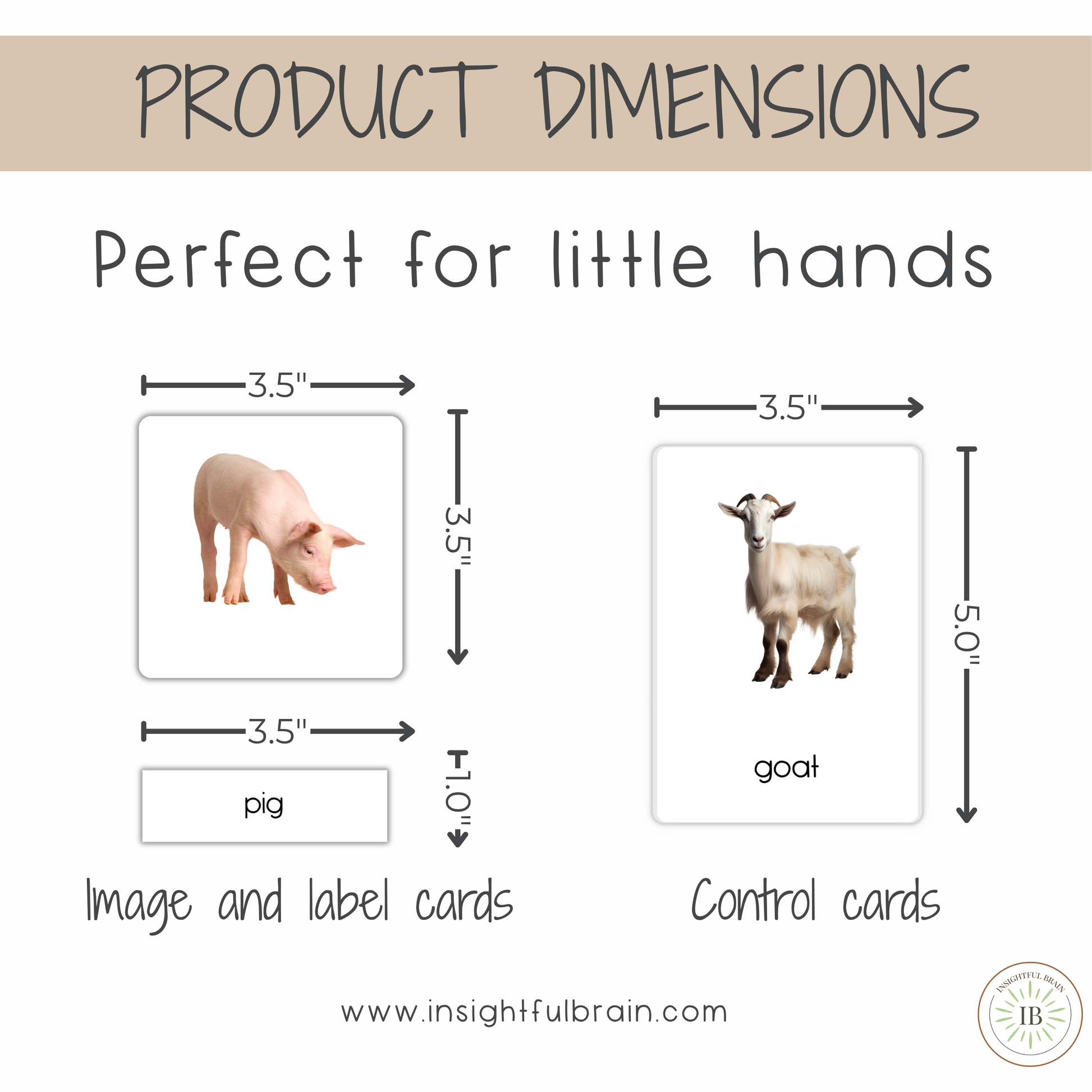 toddler farm animal vocabulary cards 