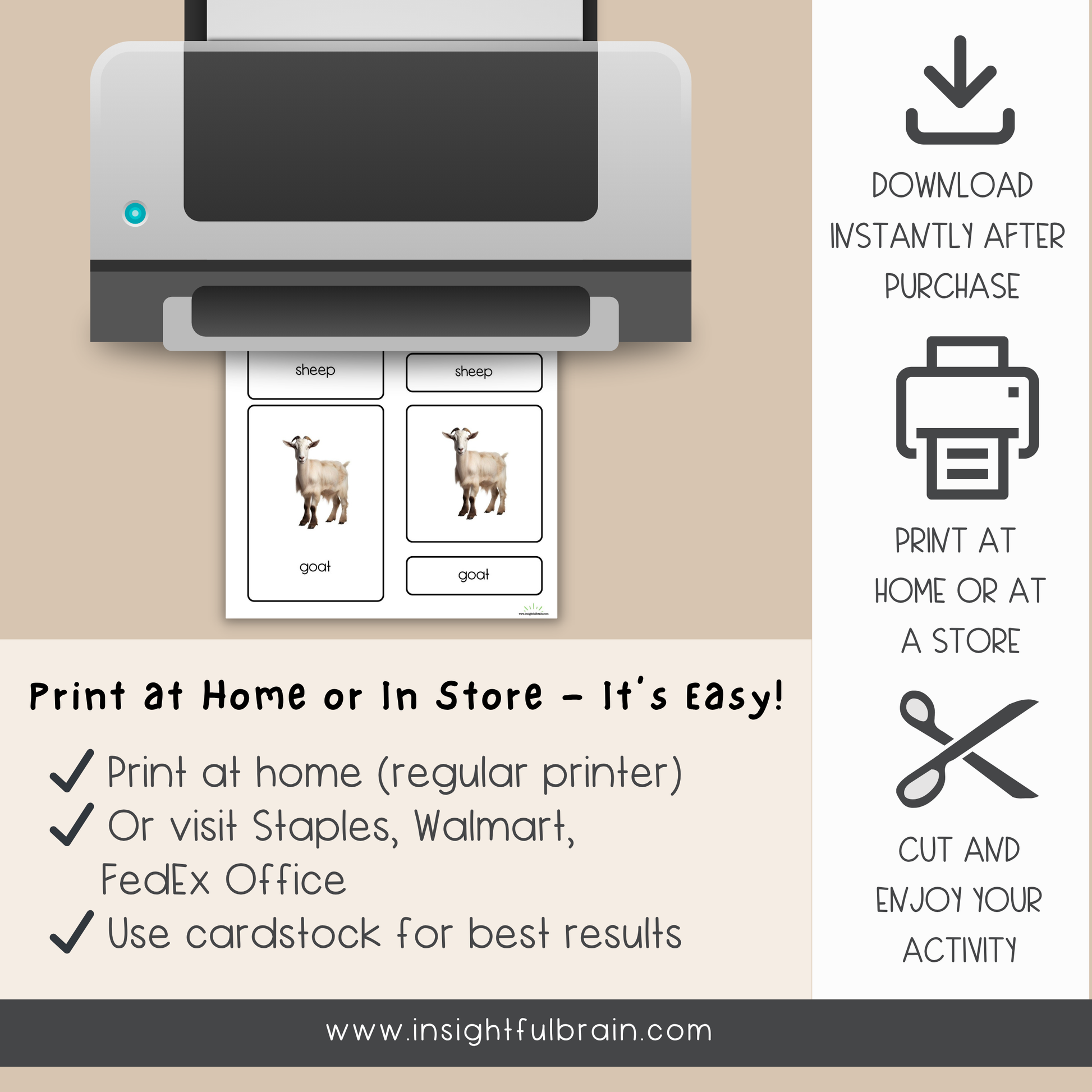 printable preschool animal activities 