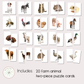 Farm Animal 2-Piece Puzzle Cards | Printable Montessori-Inspired Preschool Activity | Matching & Early Learning