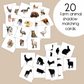 preschool farm animal shadow matching cards