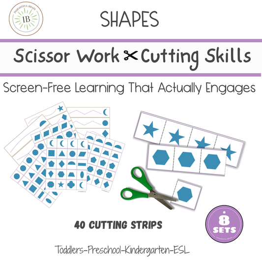 help child with fine motor skills, cutting strips, scissor work