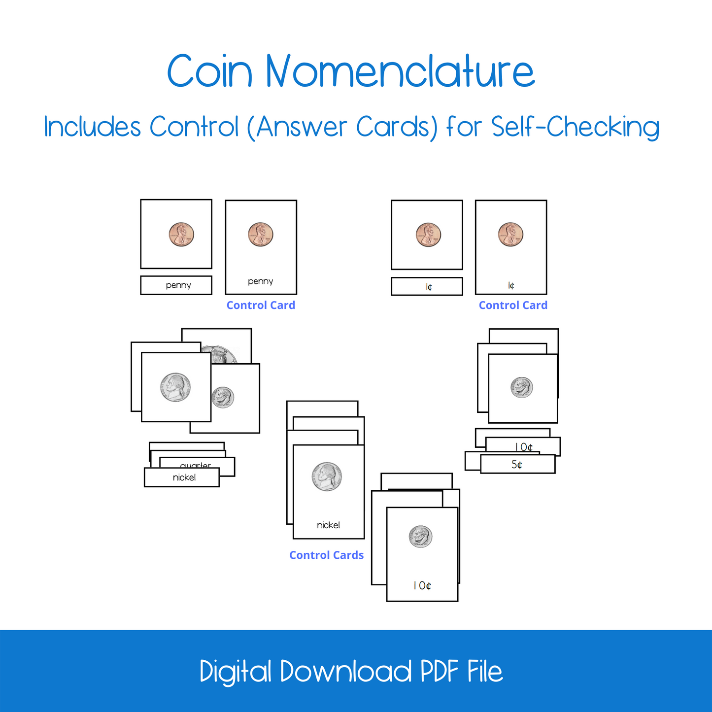 Coin Nomenclature Cards (2 sets)