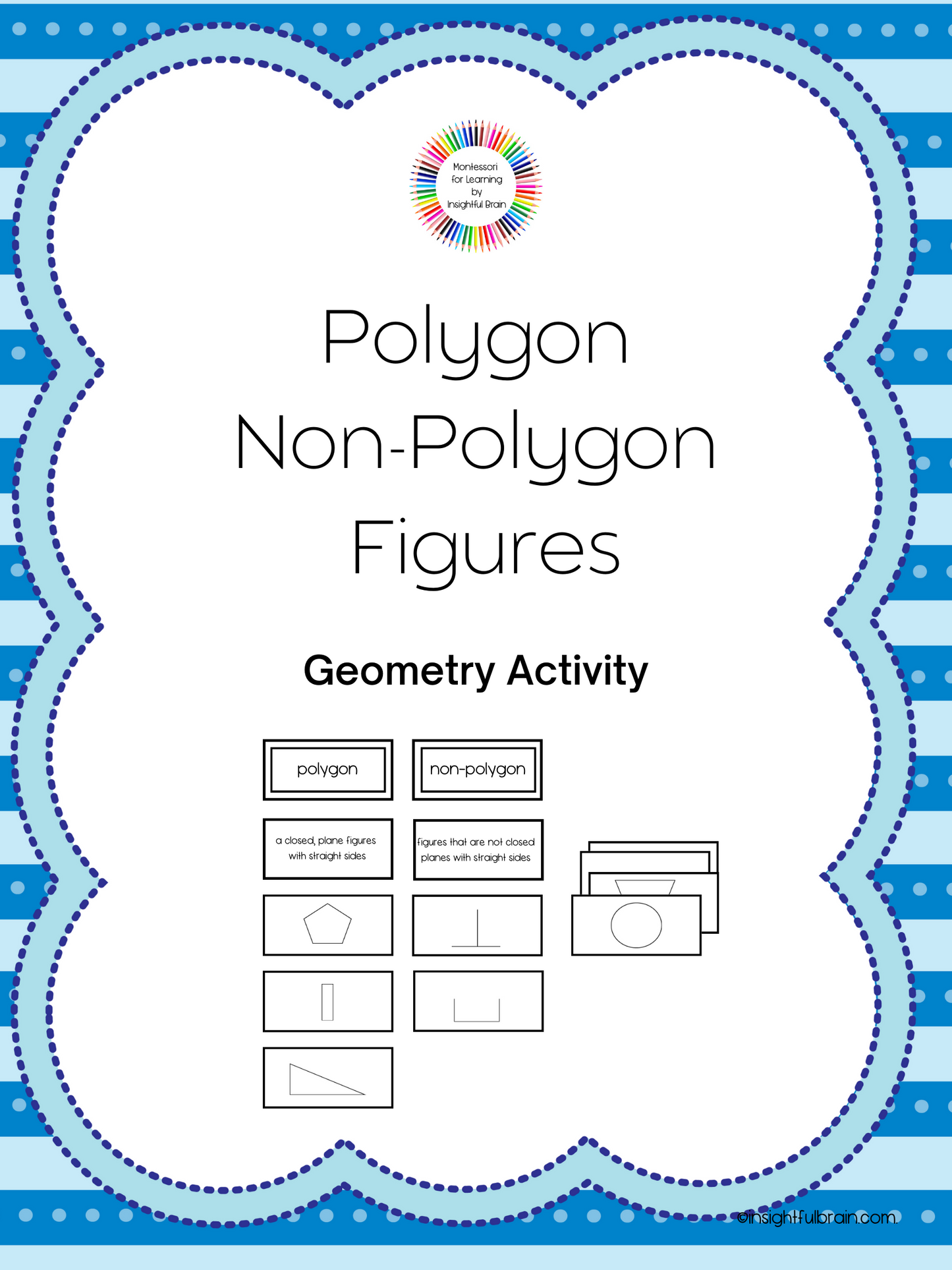 Polygon/Non-Polygon Sorting Cards Activity Set