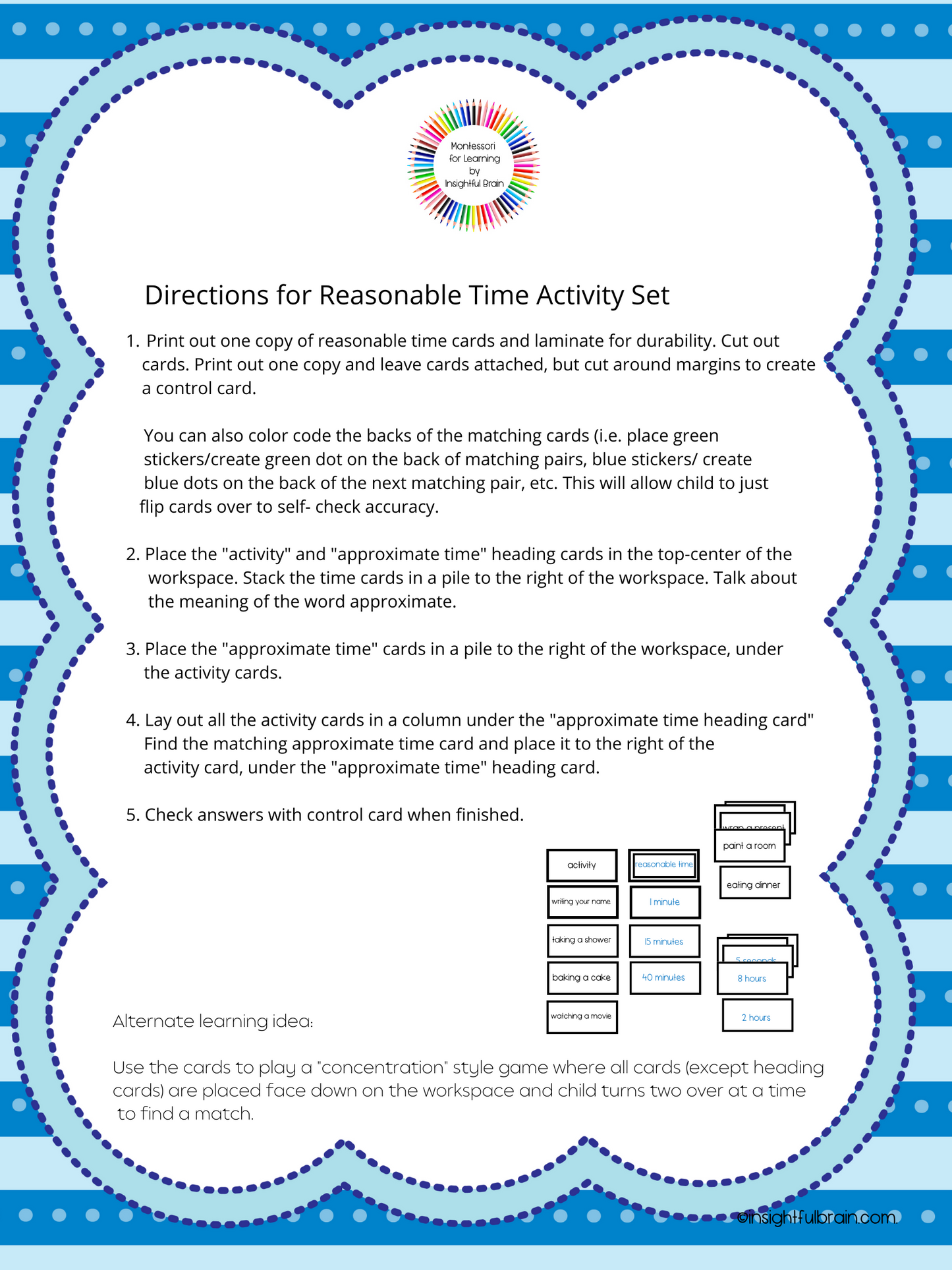 Reasonable Time Activity Set