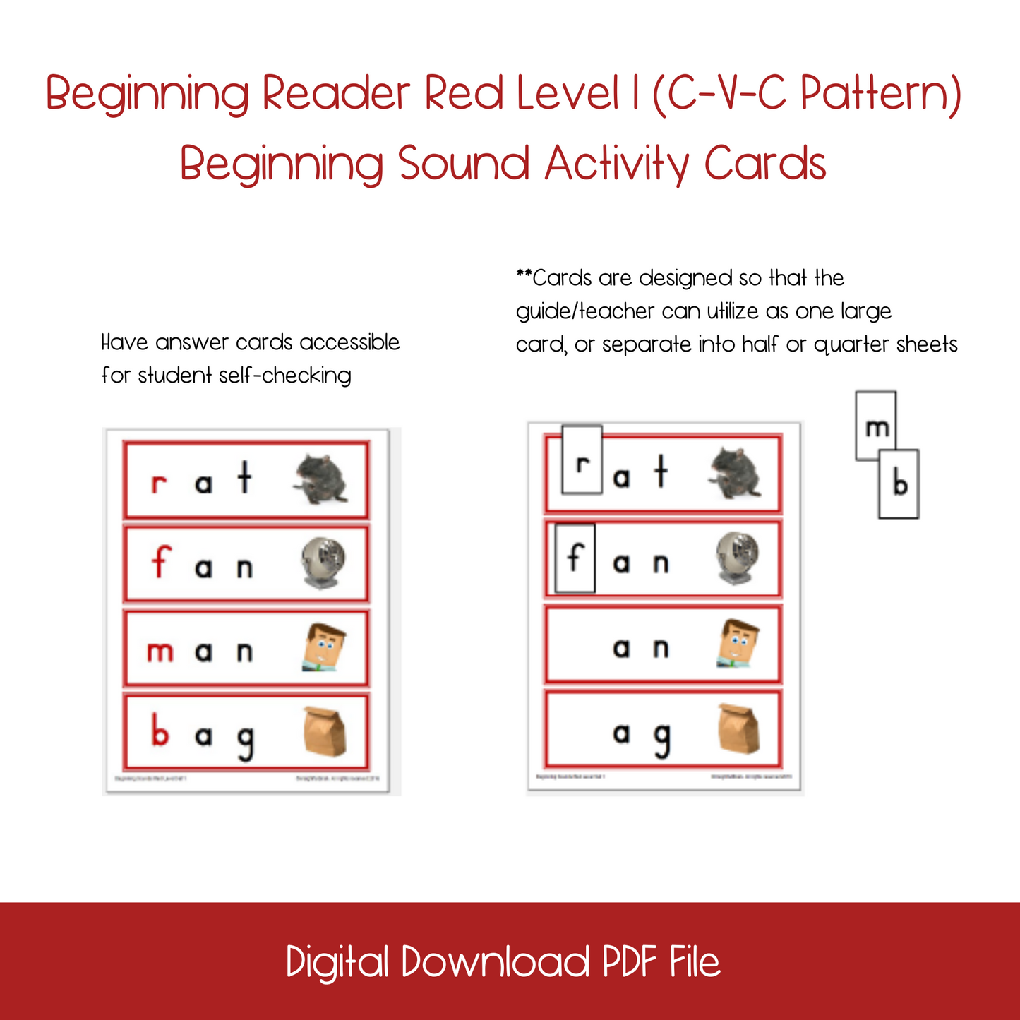 Printable Beginning Sound Activity Cards Set1, montessori Printable Beginning Sound Activity Cards Set1, homeschool Printable Beginning Sound Activity Cards Set1, printable ESL Beginning Sound Activity Cards Set1, printable ELL Beginning Sound Activity Cards Set1, printable kindergarten beginning sound actcivity, English language learners