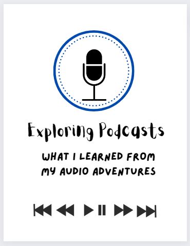 BLUE: My Podcast Journal  (PDF Digital Download File)