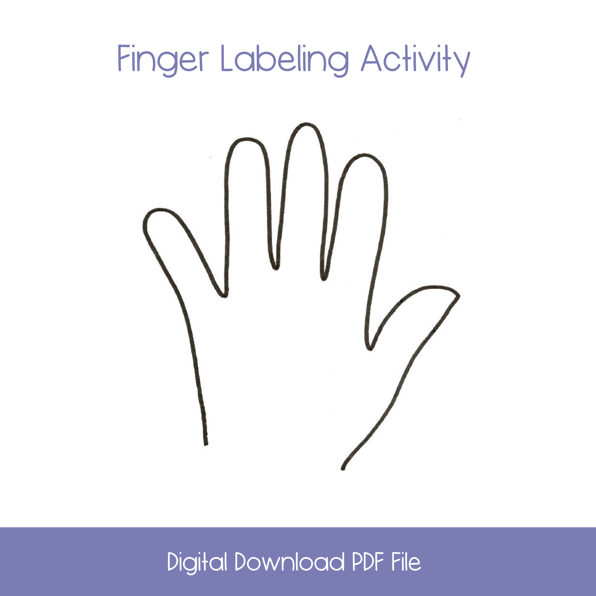 Finger-Labeling Activity- FREE DOWNLOAD – Montessori for Learning by ...
